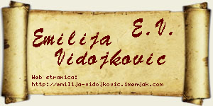 Emilija Vidojković vizit kartica
